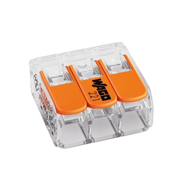 Imagem do produto CONECTOR EMENDA 3 FIOS 6MM UND WAGO