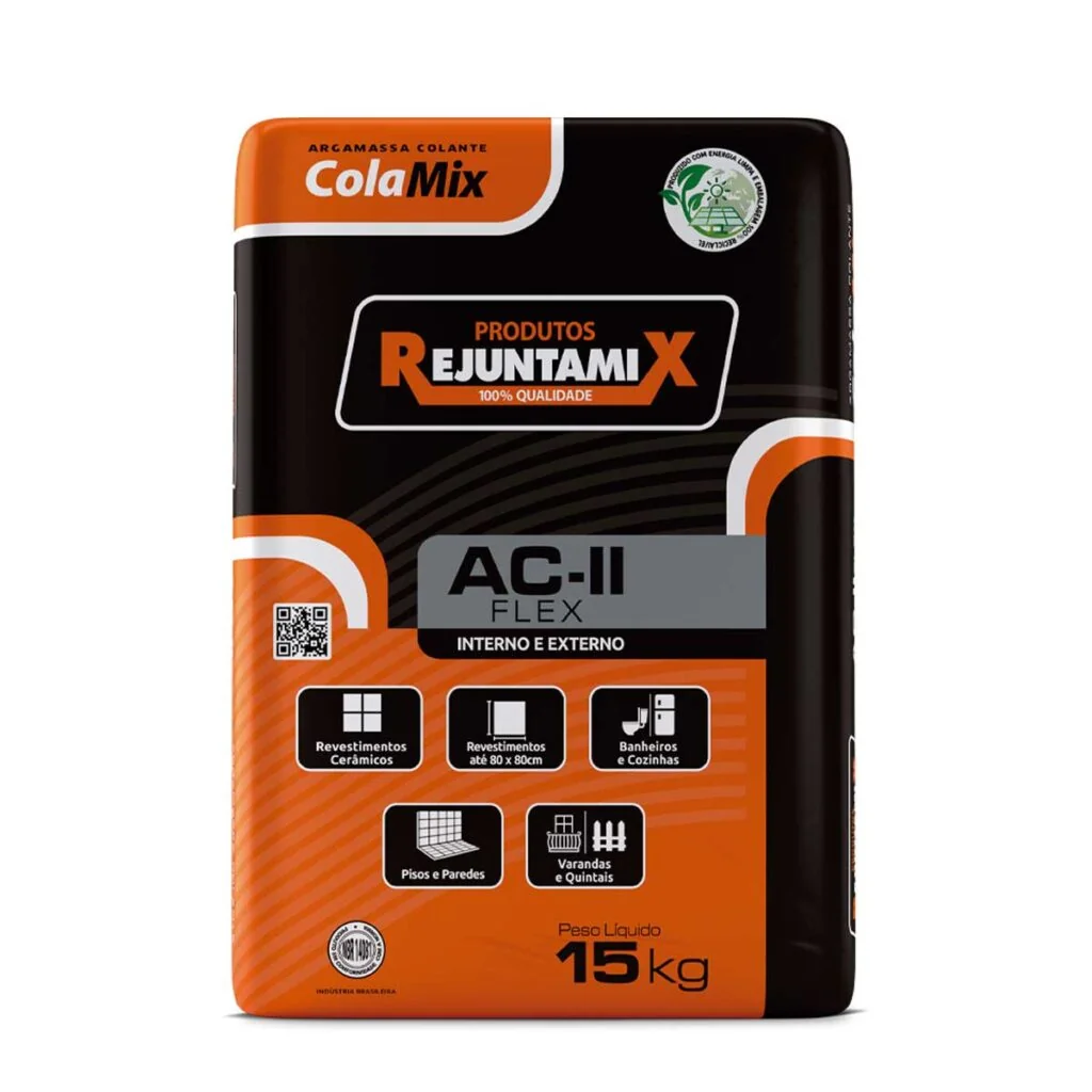Argamassa ColaMix AC-II Flex 15kg Rejuntamix