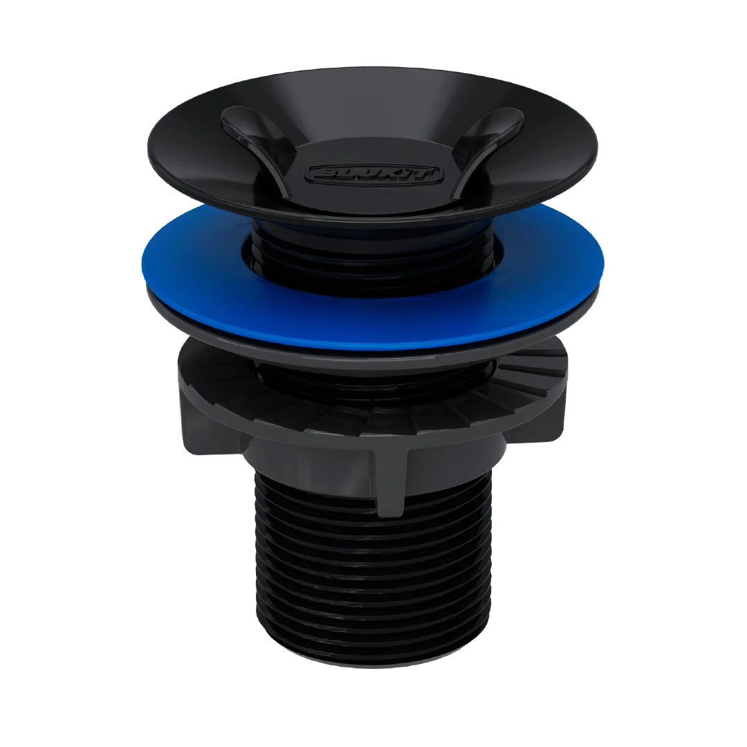 VALVULA P/ LAVATORIO 7/8 BLACK ABS 101645 BLUKIT