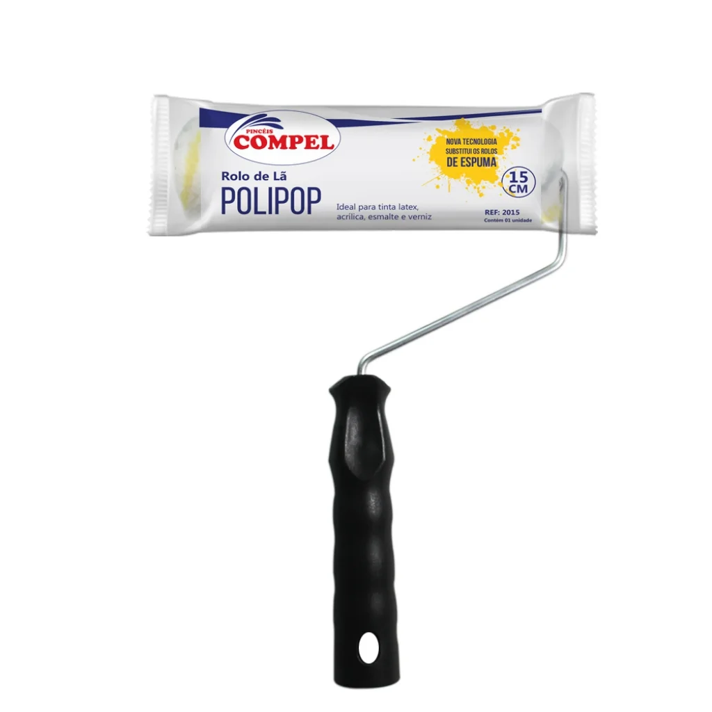 ROLO POLIPOP 15CM C/ SUPORTE COMPEL