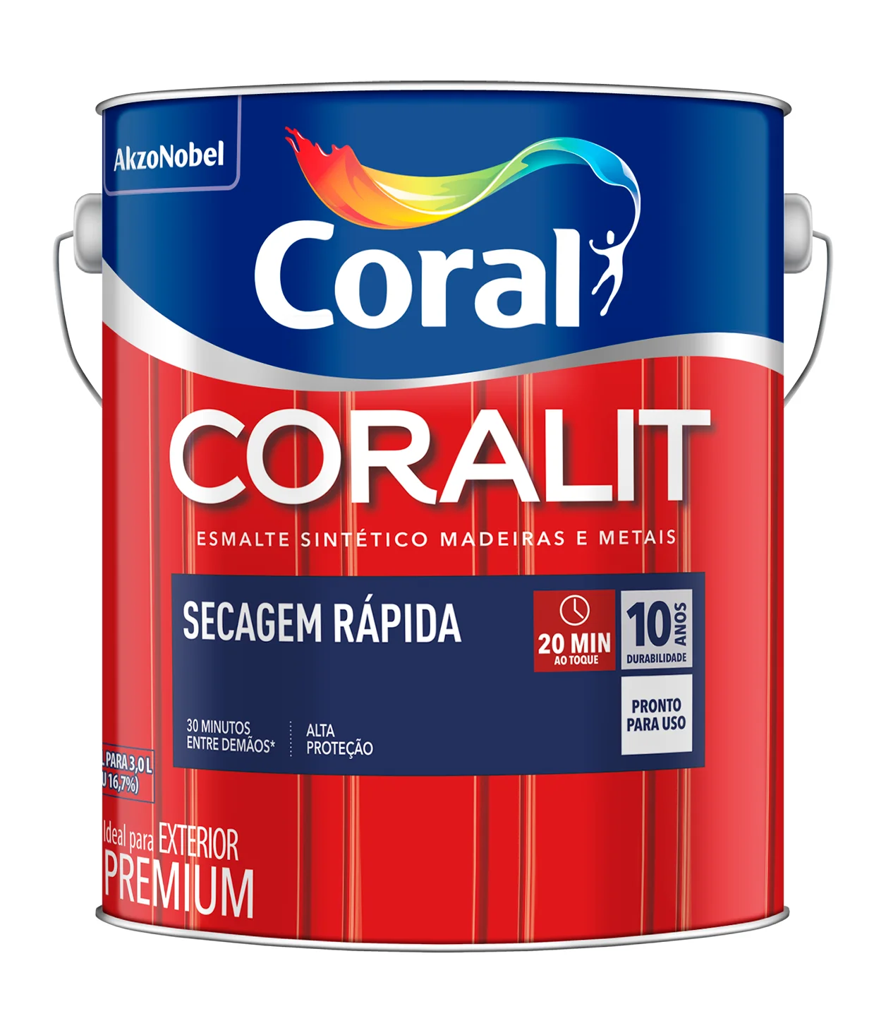 Coralit Secagem Rápida 3,6L Platina Coral