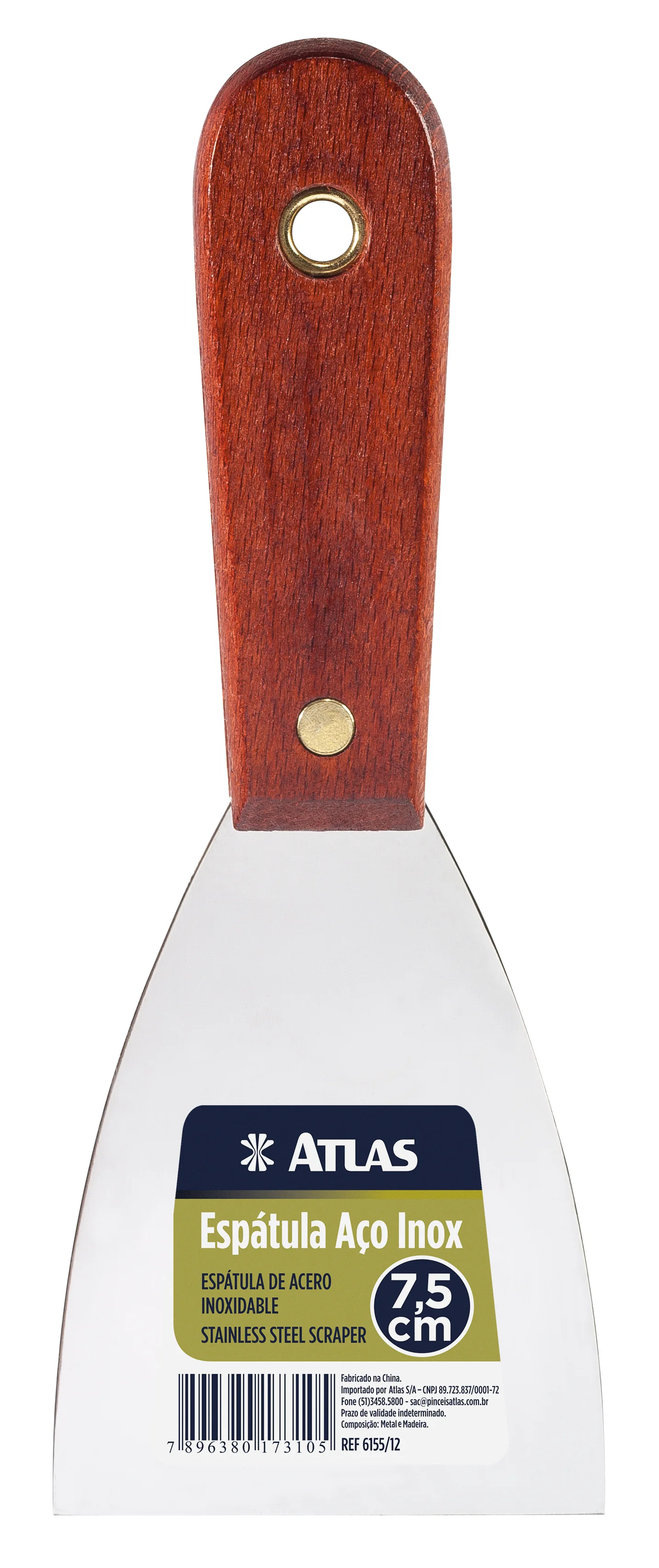 ESPATULA ACO INOX 7.5CM-6155/12 ATLAS