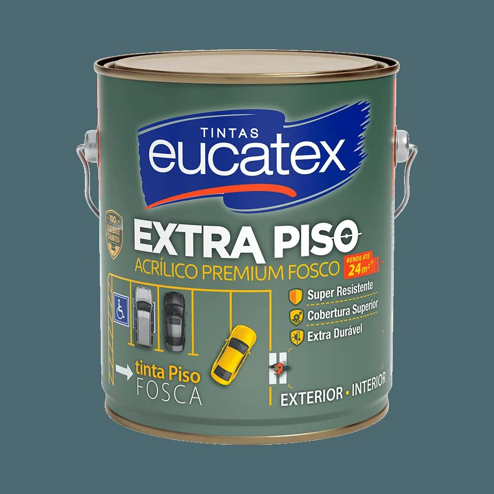 EXTRA PISO 3,6L CINZA ESCURO EUCATEX