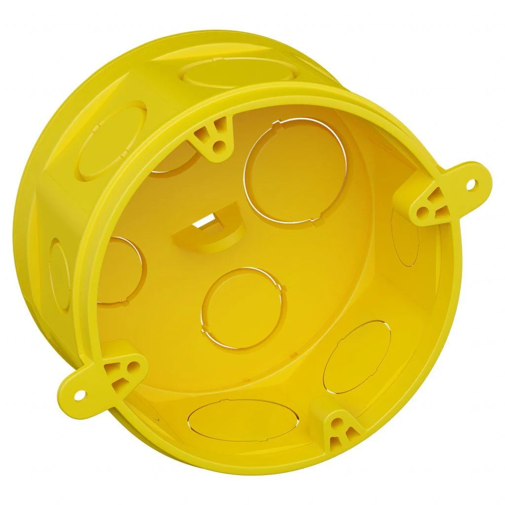 CAIXA LUZ OCTOGONAL AMARELA 4X4 FORTLEV