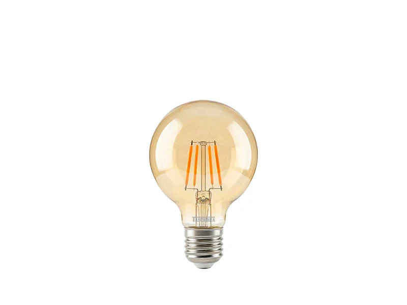 Lampada Led Vintage Globo G80 4W Ambar Taschibra