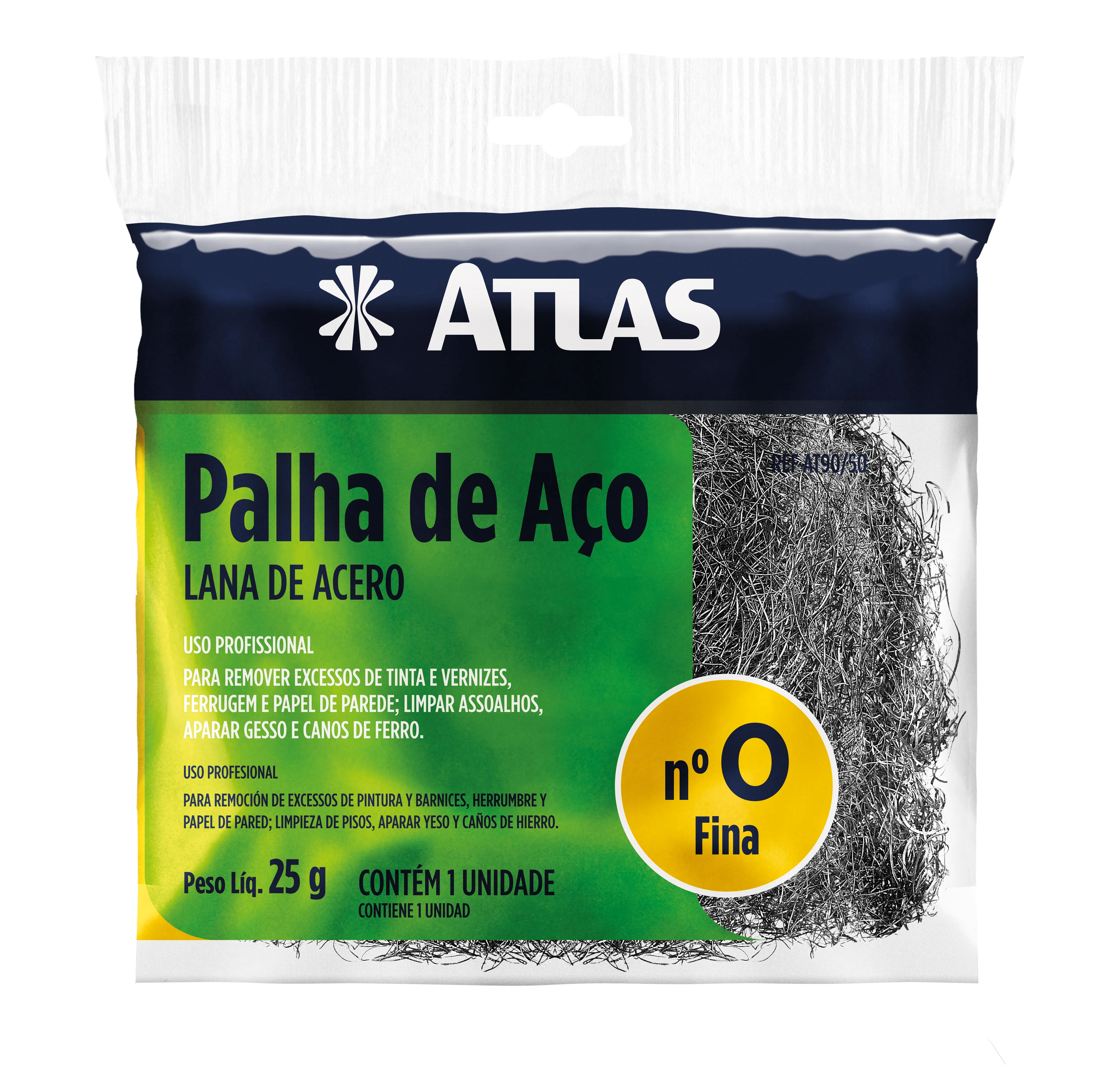 PALHA DE ACO Nº 0 AT90/50 ATLAS