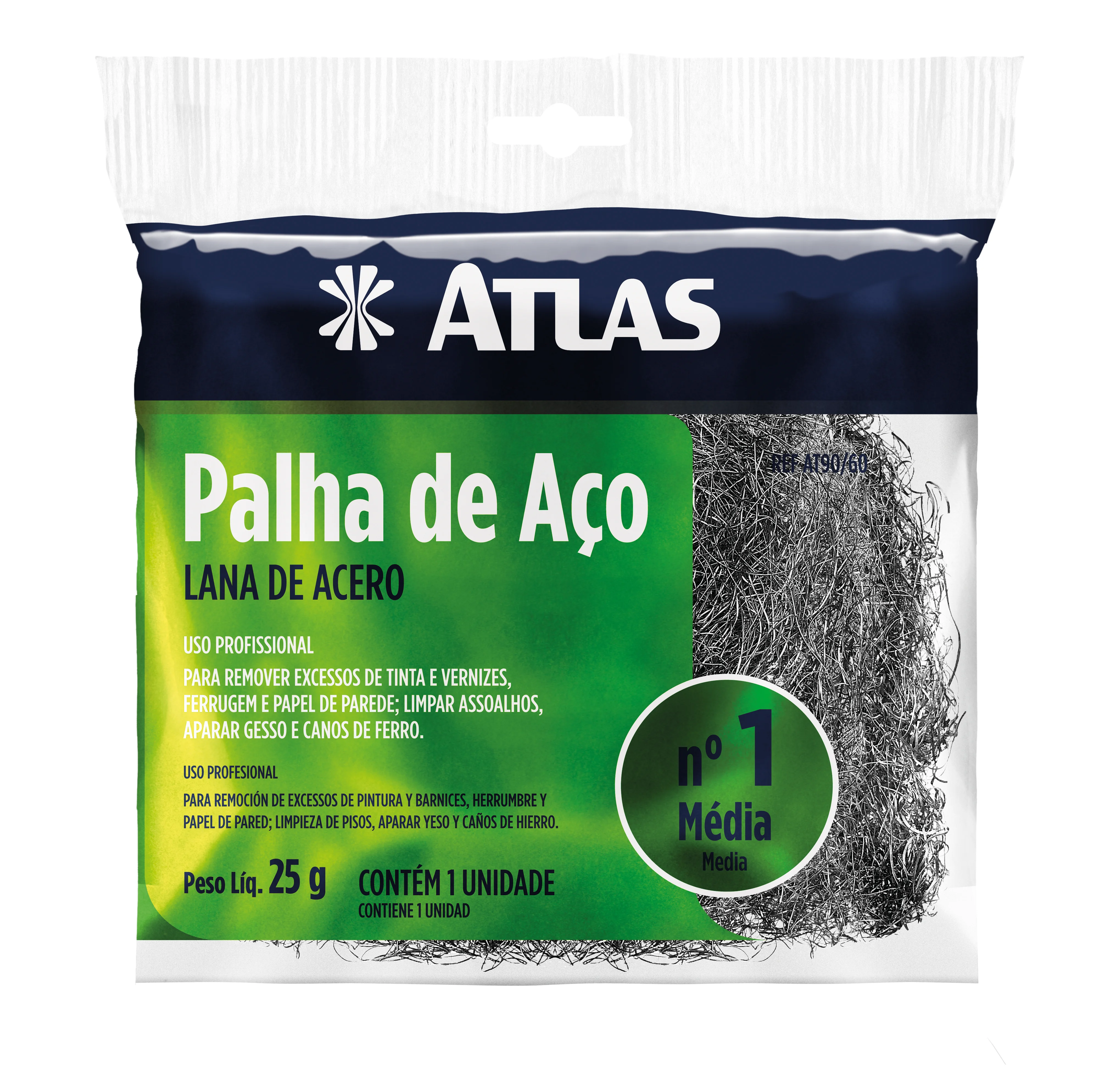 PALHA DE ACO Nº 1 AT90/60 ATLAS