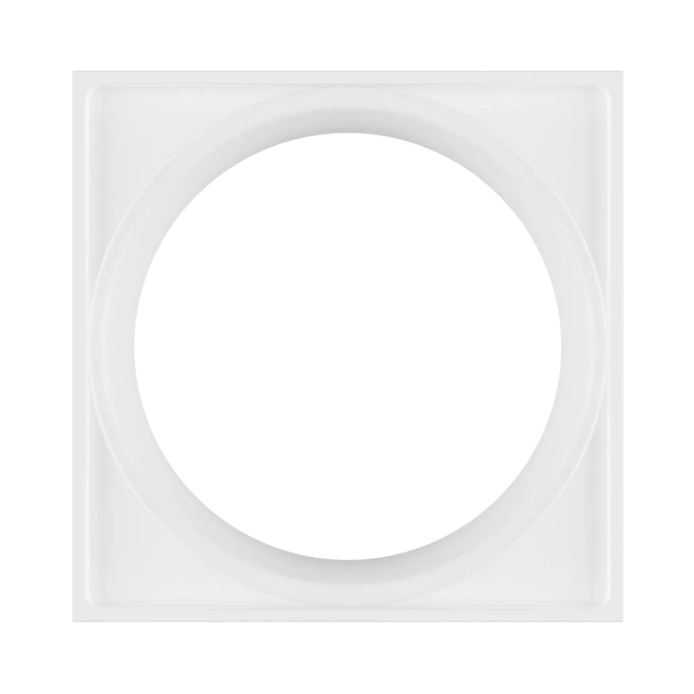 Porta Grelha Quadrada Branca 100mm PG13 Astra