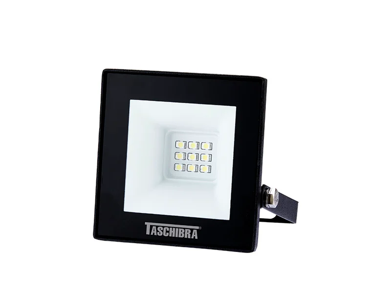 Refletor LED 10W 6500K Preto Taschibra