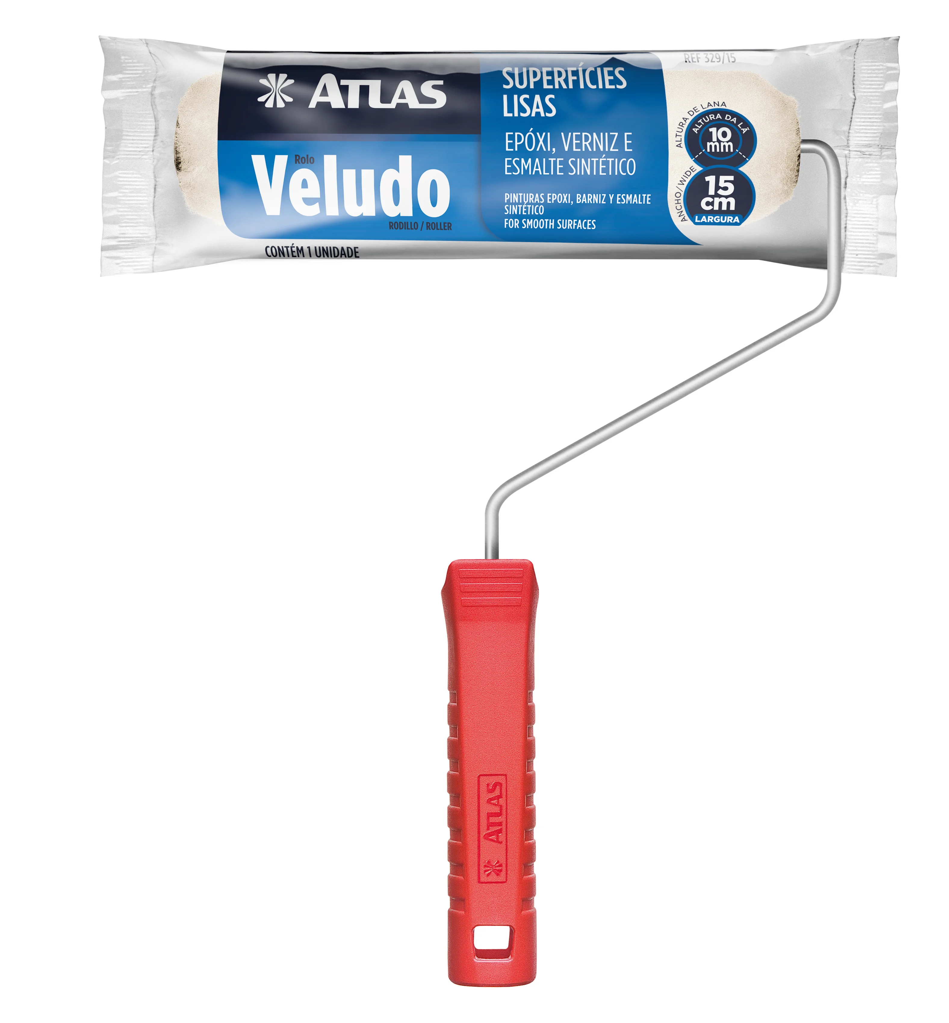 ROLO VELUDO 15CM 329/15 ATLAS
