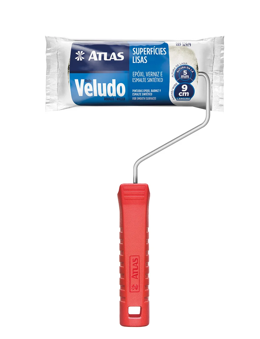 ROLO VELUDO 9CM 329/9 ATLAS