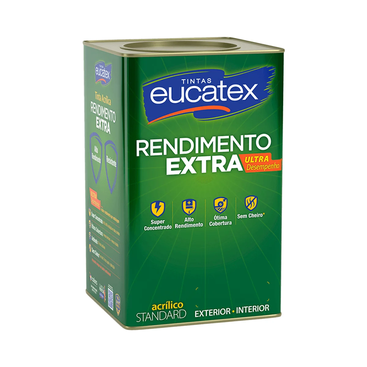 Tinta Acrílica Rendimento Extra Branco Eucatex